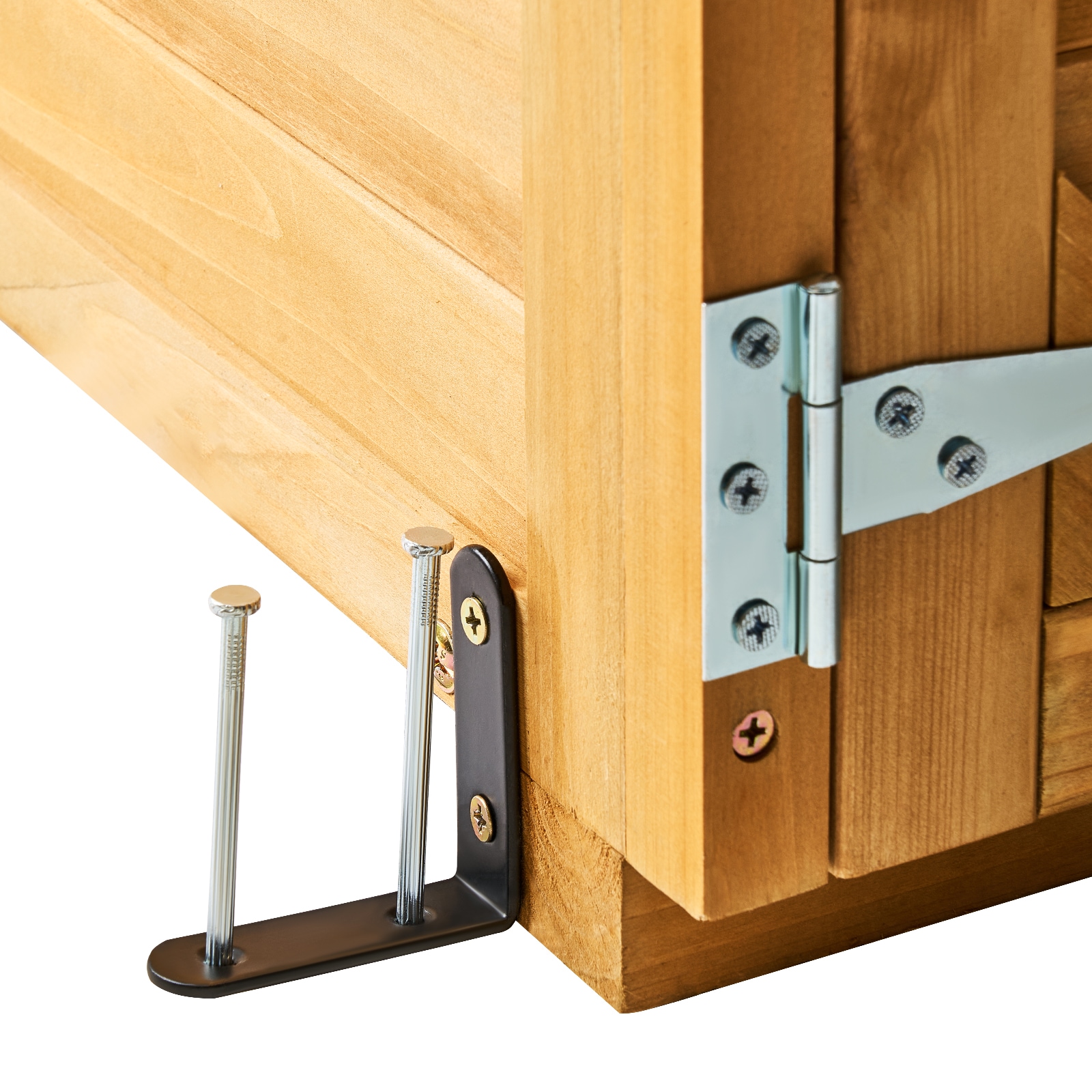 Outdoor Wooden Storage Shed Waterproof Garden Tool Metal Shed 55x67.5 Inch_maomaolike.com
